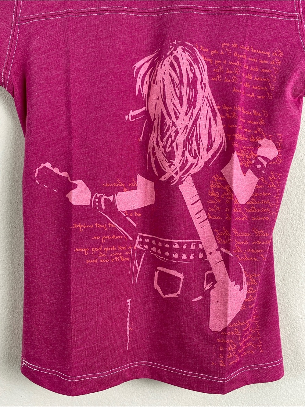 Hard Rock Cafe New York Y2K Let’s Play Short Sleeve Baby Tee | Pink - Picture 6 of 13